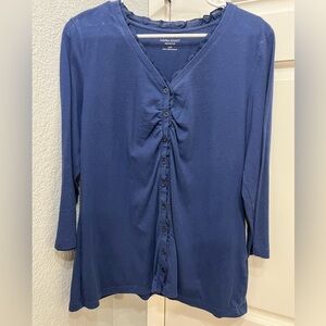 Laura Scott long-sleeve ruched top